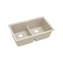 Elkay ELGDULB3322BQ0 Elkay Quartz Classic 33' x 19' x 10' Double Bowl Undermount Sink with Aqua Divide