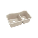 Elkay ELGHU3220RBQ0 Elkay Quartz Classic 32-1/2' x 20' x 10' Double Bowl Undermount Sink, Bisque