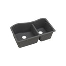Elkay ELGHU3220RGY0 Elkay Quartz Classic 32-1/2' x 20' x 10' Double Bowl Undermount Sink, Dusk Gray