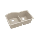 Elkay ELGHU3322RPT0 Elkay Quartz Classic 33' x 22' x 10' Double Bowl Undermount Sink with Aqua Divide, Putty