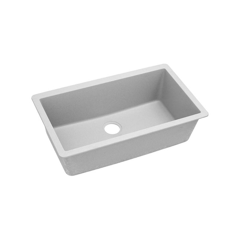 Elkay ELGRU13322WH0 Elkay Quartz Classic 33' x 18-7/16' x 9-7/16' Single Bowl Undermount Sink, White