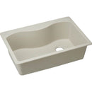 Elkay ELGS3322RBQ0 Elkay Quartz Classic 33' x 22' x 9-1/2' Single Bowl Top Mount Sink, Bisque