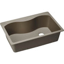 Elkay ELGS3322RGR0 Elkay Quartz Classic 33' x 22' x 9-1/2' Single Bowl Top Mount Sink, Greige