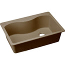 Elkay ELGS3322RMC0 Elkay Quartz Classic 33' x 22' x 9-1/2' Single Bowl Top Mount Sink, Mocha