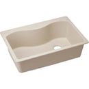 Elkay ELGS3322RPT0 Elkay Quartz Classic 33' x 22' x 9-1/2' Single Bowl Top Mount Sink, Putty
