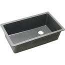 Elkay ELGU13322GS0 Elkay Quartz Classic 33' x 18-3/4' x 9-1/2' Single Bowl Undermount Sink, Greystone