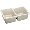 Elkay ELGU250RBQ0 Elkay Quartz Classic 33' x 20-1/2' x 9-1/2' Double Bowl Undermount Sink, Bisque