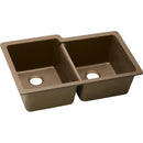 Elkay ELGU250RMC0 Elkay Quartz Classic 33' x 20-1/2' x 9-1/2' Double Bowl Undermount Sink, Mocha