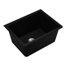 Elkay ELGU251912PDBK0 Elkay Quartz Classic 25' x 18-1/2' x 11-13/16' Undermount Laundry Sink with Perfect Drain, Black