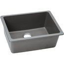Elkay ELGU2522GS0 Elkay Quartz Classic 25' x 18-1/2' x 9-1/2' Single Bowl Undermount Sink, Greystone