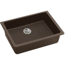 Elkay ELGUAD2519PDMC0 Elkay Quartz Classic 25" x 18-1/2" x 5-1/2" Undermount ADA Sink with Perfect Drain, Mocha
