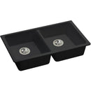 Elkay ELGUAD3319PDBK0 Elkay Quartz Classic 33" x 18-1/2" x 5-1/2" Undermount ADA Sink with Perfect Drain, Black
