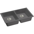 Elkay ELGUAD3319PDGS0 Elkay Quartz Classic 33" x 18-1/2" x 5-1/2" Undermount ADA Sink with Perfect Drain, Greystone