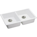 Elkay ELGUAD3319PDWH0 Elkay Quartz Classic 33" x 18-1/2" x 5-1/2" Undermount ADA Sink with Perfect Drain, White