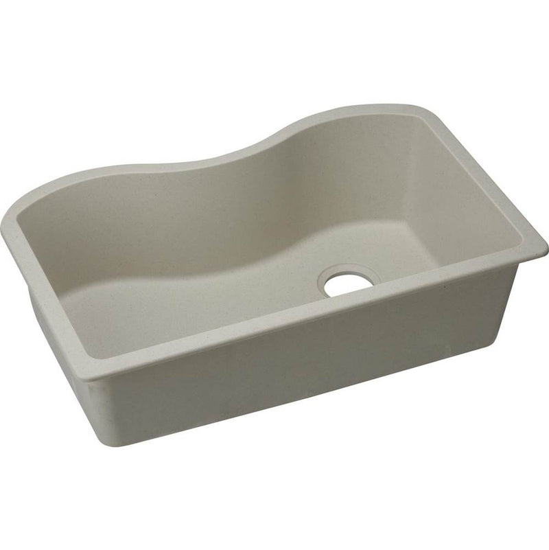 Elkay ELGUS3322RBQ0 Elkay Quartz Classic 33' x 20' x 9-1/2' Single Bowl Undermount Sink, Bisque