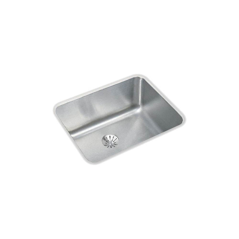 Elkay ELUH1814PD 18 Gauge Stainless Steel 20.5' x 16.5' x 7.875' Single Bowl Undermount Kitchen Sink Kit
