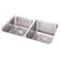 Elkay ELUH3120LPDBG 18 Gauge Stainless Steel 31.25' x 20.5' x 9.875' Double Bowl Undermount Kitchen Sink Kit