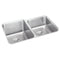 Elkay ELUH3120RPD 18 Gauge Stainless Steel 31.25' x 20.5' x 9.875' Double Bowl Undermount Kitchen Sink Kit