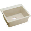 Elkay ELX2522PA0 Elkay Quartz Luxe 25' x 22' x 9-1/2' Single Bowl Top Mount Sink, Parchment