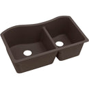 Elkay ELXHU3220RCN0 Elkay Quartz Luxe 32-1/2' x 20' x 10' Double Bowl Undermount Sink, Chestnut