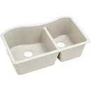 Elkay ELXHU3220RRT0 Elkay Quartz Luxe 32-1/2' x 20' x 10' Double Bowl Undermount Sink, Ricotta
