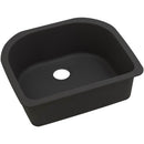 Elkay ELXSU2522CA0 Elkay Quartz Luxe 25' x 22' x 8-1/2' Single Bowl Undermount Sink, Caviar