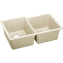 Elkay ELXU250RPA0 Elkay Quartz Luxe 33' x 20-1/2' x 9-1/2' Double Bowl Undermount Sink, Parchment