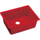 Elkay ELXU2522MA0 Elkay Quartz Luxe 25' x 18-1/2' x 9-1/2' Single Bowl Undermount Sink, Maraschino