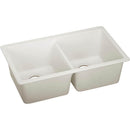 Elkay ELXU3322RT0 Elkay Quartz Luxe 33' x 18-3/4' x 9-1/2' Double Bowl Undermount Sink, Ricotta