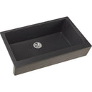 Elkay ELXUFP3620CH0 Elkay Quartz Luxe 35-7/8' x 20-15/16' x 9' Single Bowl Farmhouse Sink with Perfect Drain, Charcoal