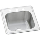 Elkay ESE2020102 20 Gauge Stainless Steel 20' x 20' x 10.125' Single Bowl Top Mount Laundry/Utility Sink