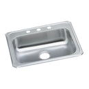 Elkay GECR25214 20 Gauge Stainless Steel 25' x 21.25' x 5.375' Single Bowl Top Mount Kitchen Sink