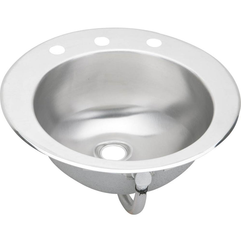 Elkay LLVR19162 18 Gauge Stainless Steel 19.625' x 16.6875' x 6' Single Bowl Top Mount Bathroom Sink