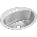 Elkay LLVR21172 18 Gauge Stainless Steel 20.375' x 16.875' x 6.25' Single Bowl Top Mount Bathroom Sink