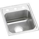 Elkay LR13162 18 Gauge Stainless Steel 13' x 16' x 7.625' Single Bowl Top Mount Kitchen Sink