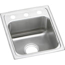 Elkay LR1517MR2 18 Gauge Stainless Steel 15' x 17.5' x 7.625' Single Bowl Top Mount Bar/Prep Sink