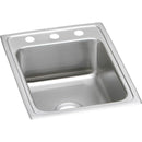 Elkay LR17221 18 Gauge Stainless Steel 17' x 22' x 7.625' Single Bowl Top Mount Kitchen Sink