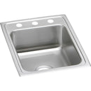 Elkay LR17223 18 Gauge Stainless Steel 17' x 22' x 7.625' Single Bowl Top Mount Kitchen Sink