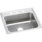 Elkay LR2219MR2 18 Gauge Stainless Steel 22' x 19.5' x 7.625' Single Bowl Top Mount Kitchen Sink