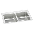 Elkay LR33191 18 Gauge Stainless Steel 33' x 19.5' x 7.625' Double Bowl Top Mount Kitchen Sink