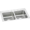 Elkay LR3319MR2 18 Gauge Stainless Steel 33' x 19.5' x 7.625' Double Bowl Top Mount Kitchen Sink