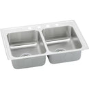 Elkay LR33210 18 Gauge Stainless Steel 33' x 21.25' x 7.875' Double Bowl Top Mount Kitchen Sink