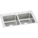 Elkay LR33213 18 Gauge Stainless Steel 33' x 21.25' x 7.875' Double Bowl Top Mount Kitchen Sink