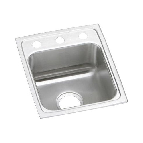 Elkay LRAD1316603 18 Gauge Stainless Steel 13' x 16' x 6' Single Bowl Top Mount Kitchen Sink