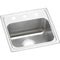Elkay LRAD1716651 18 Gauge Stainless Steel 17' x 16' x 6.5' Single Bowl Top Mount Kitchen Sink