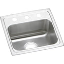 Elkay LRAD171665MR2 18 Gauge Stainless Steel 17' x 16' x 6.5' Single Bowl Top Mount Kitchen Sink