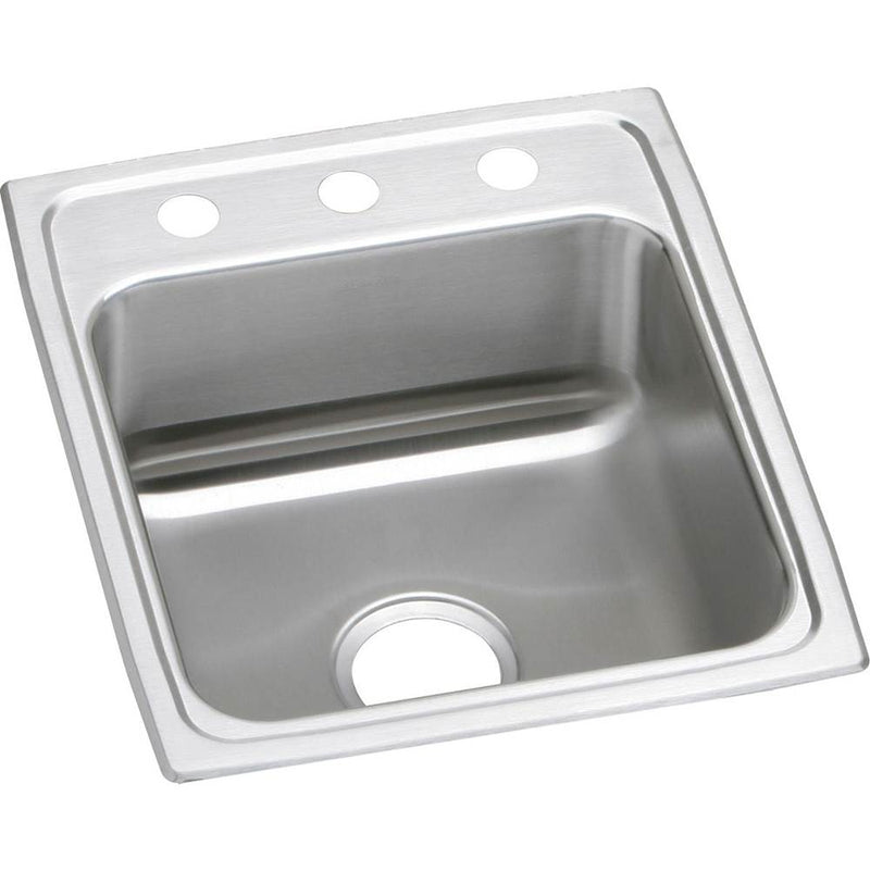Elkay LRAD1720600 18 Gauge Stainless Steel 17' x 20' x 6' Single Bowl Top Mount Kitchen Sink