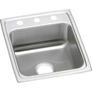 Elkay LRAD1720650 18 Gauge Stainless Steel 17' x 20' x 6.5' Single Bowl Top Mount Kitchen Sink