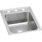 Elkay LRAD1722550 18 Gauge Stainless Steel 17' x 22' x 5.5' Single Bowl Top Mount Kitchen Sink