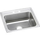 Elkay LRAD2219650 18 Gauge Stainless Steel 22' x 19.5' x 6.5' Single Bowl Top Mount Kitchen Sink
